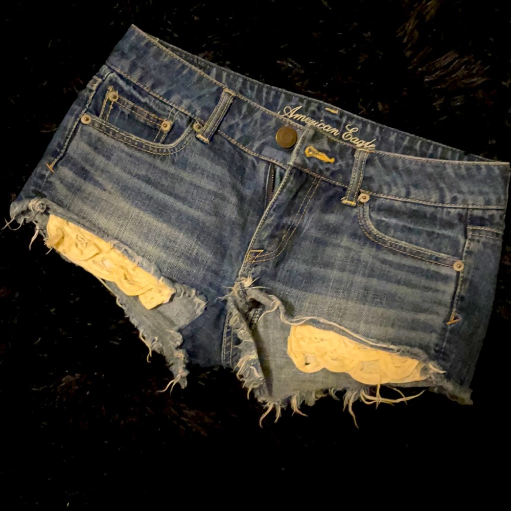 American eagle jean shorts